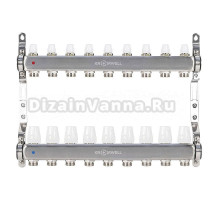 Коллекторная группа KROMWELL KW.SM6500695 1" ВР-3/4" НР, 9 выходов, без расходомеров