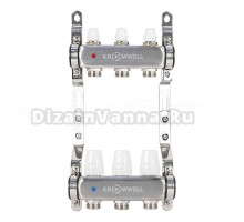 Коллекторная группа KROMWELL KW.SM6500635 1" ВР-3/4" НР, 3 выхода, без расходомеров
