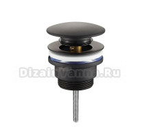 Донный клапан для раковины Tokito Shinku TOK-SHI-64BL универсальный, матовый черный