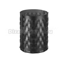 Контейнер ADJ Bottega 1525.01/03 20х20 см, круглая, черный, серый