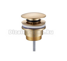 Донный клапан для раковины Tokito Shinku TOK-SHI-64KIN универсальный, глянцевое золото