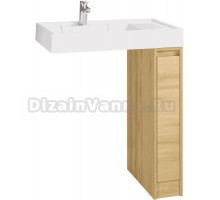 Тумба под раковину без столешницы AQUATON Лондри 20 дуб сантана, фасад дуб сантана