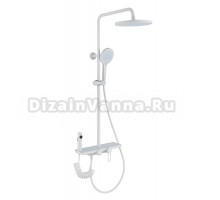 Душевая стойка Olive'S Kabrera 37294KBW с гигиеническим душем, белая матовая