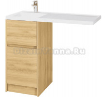 Тумба под раковину без столешницы AQUATON Лондри 40 дуб сантана, фасад дуб сантана