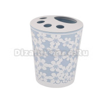 Стакан для зубных щеток Альтернатива Дольче Вита 51662 голубой, пластиковый