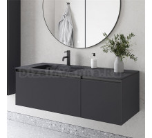 Тумба с раковиной Armadi Art Quatro 2 120 anthracite, с раковиной anthracite