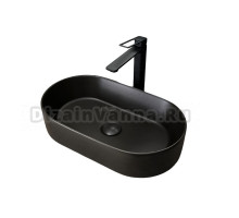 Накладная раковина GID Lago N9020bg 53 глянцевая белая, овальная, фаянс