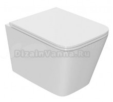 Унитаз подвесной SINTESI Balti SIN-TS-BLT-172 безободковый, с микролифтом, глянцевый белый