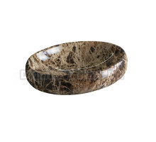 Накладная раковина GID Lago Mnc168 60 под глянцевый камень, овальная, фаянс