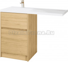 Тумба под раковину без столешницы AQUATON Лондри 60 дуб сантана, фасад дуб сантана