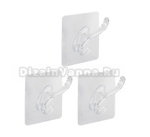 Крючок Рыжий кот 261123 белый, 3 шт