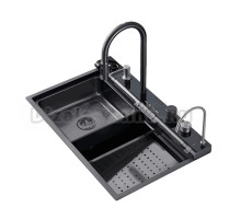 Мойка кухонная Ceruttispa Gloria Pro nano black, графит