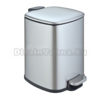 Мусорное ведро Weltwasser WW Berg MT 12L матовая сталь