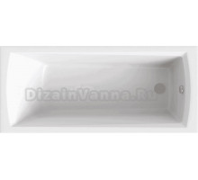 Акриловая ванна Bas Амур 170x70 см, пристенная, белая, с каркасом