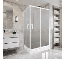 Душевой уголок Parly ZQ121F 120х80 см, профиль белый, стекло матовое