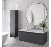 Мебель для ванной комнаты Armadi Art Quatro 1 100 anthracite, с раковиной white