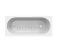 Ванна из искусственного камня Belux Борнео 180x80 см, встраиваемая, белая