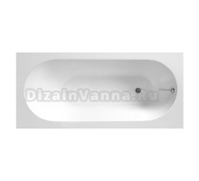 Ванна из искусственного камня Belux Борнео 160x75 см, встраиваемая, белая