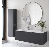 Мебель для ванной комнаты Armadi Art Quatro 2 120 anthracite, с раковиной white