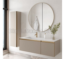 Мебель для ванной комнаты Armadi Art Quatro 2 120 daphne, профиль matt gold, с раковиной white