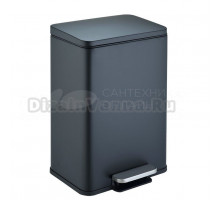 Мусорное ведро Weltwasser WW Golf BL  17L черное матовое