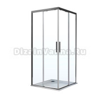 Душевой уголок Vincea Soft VSS-3SO100CLGM 100x100, профиль хром, стекло прозрачное