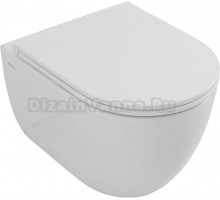 Унитаз подвесной Allen Brau Priority безободковый, белый глянец