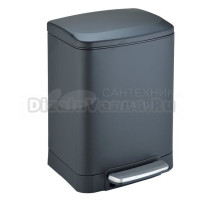 Мусорное ведро Weltwasser WW Golf BL  6L черное матовое