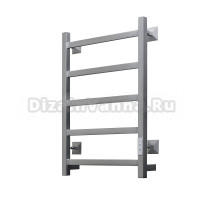 Полотенцесушитель электрический Тругор Пэк 20 кв 60x45 см, подключение справа, слева, матовый хром, лесенка