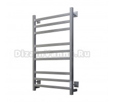 Полотенцесушитель электрический Тругор Пэк 21 кв 80x55 см, подключение справа, слева, матовый хром, лесенка