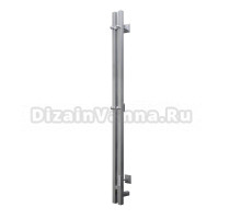 Полотенцесушитель электрический Тругор Вектор Пэк сп кв 2 120x10 см, подключение справа, слева, матовый хром, I-образный