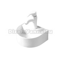 Раковина маленькая в туалет GID Suspendido N9136 32 глянцевая белая, фаянс