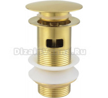 Донный клапан для раковины Allen Brau Priority 5.31023-GB с переливом, брашированное золото