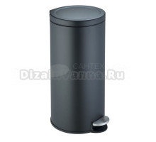 Мусорное ведро Weltwasser WW Lora BL 30L черное матовое