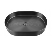 Накладная раковина AltroBagno Eterno 001026 MtGr 59 оружейная сталь, овальная, нержавеющая сталь