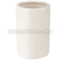 Стакан для зубных щеток Рыжий кот Классика 242544 белый, керамический