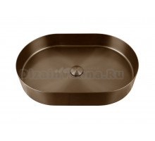 Накладная раковина AltroBagno Eterno 001028 BrAn 59 состаренная бронза, овальная, нержавеющая сталь