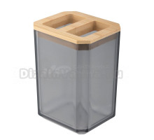 Стакан для зубных щеток Рыжий кот Оникс 275274 прозрачный