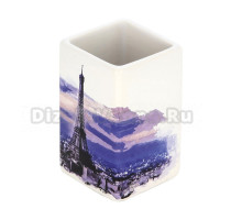 Стакан для зубных щеток Рыжий кот Париж 231944 рисунок, керамический