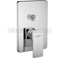 Встраиваемый смеситель для душа и ванны Bravat Phillis PB856101CP-2-ENG С ВНУТРЕННЕЙ ЧАСТЬЮ