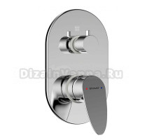 Встраиваемый смеситель для душа и ванны Bravat Drop P69190C-RUS С ВНУТРЕННЕЙ ЧАСТЬЮ