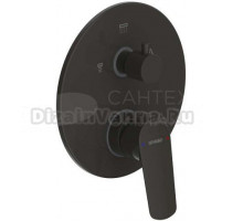 Встраиваемый смеситель для душа и ванны Bravat Rhein PB8429564BW-3-ENG С ВНУТРЕННЕЙ ЧАСТЬЮ, матовый черный