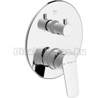 Встраиваемый смеситель для душа и ванны Bravat Rhein PB8429564CP-3-ENG С ВНУТРЕННЕЙ ЧАСТЬЮ