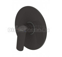 Встраиваемый смеситель для душа и ванны Bravat Rhein PB8429564BW-ENG С ВНУТРЕННЕЙ ЧАСТЬЮ, матовый черный