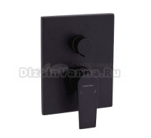 Встраиваемый смеситель для душа и ванны Clever Agora Xtreme 61110 С ВНУТРЕННЕЙ ЧАСТЬЮ, матовый черный