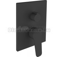 Встраиваемый смеситель для душа и ванны Clever Start Elegance 61111 С ВНУТРЕННЕЙ ЧАСТЬЮ, матовый черный