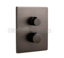 Встраиваемый смеситель для душа и ванны Clever Up! Urban 61960 С ВНУТРЕННЕЙ ЧАСТЬЮ, оружейная сталь