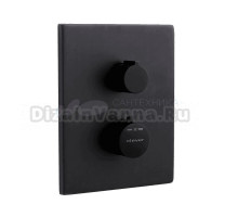 Термостатический смеситель встраиваемый Clever Up! Urban 61108 С ВНУТРЕННЕЙ ЧАСТЬЮ, матовый черный