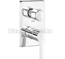 Встраиваемый смеситель для душа и ванны E.C.A. Luna 102167306EX-K С ВНУТРЕННЕЙ ЧАСТЬЮ