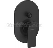 Встраиваемый смеситель для душа и ванны Hansgrohe Rebris E 72459670 С ВНУТРЕННЕЙ ЧАСТЬЮ, матовый черный